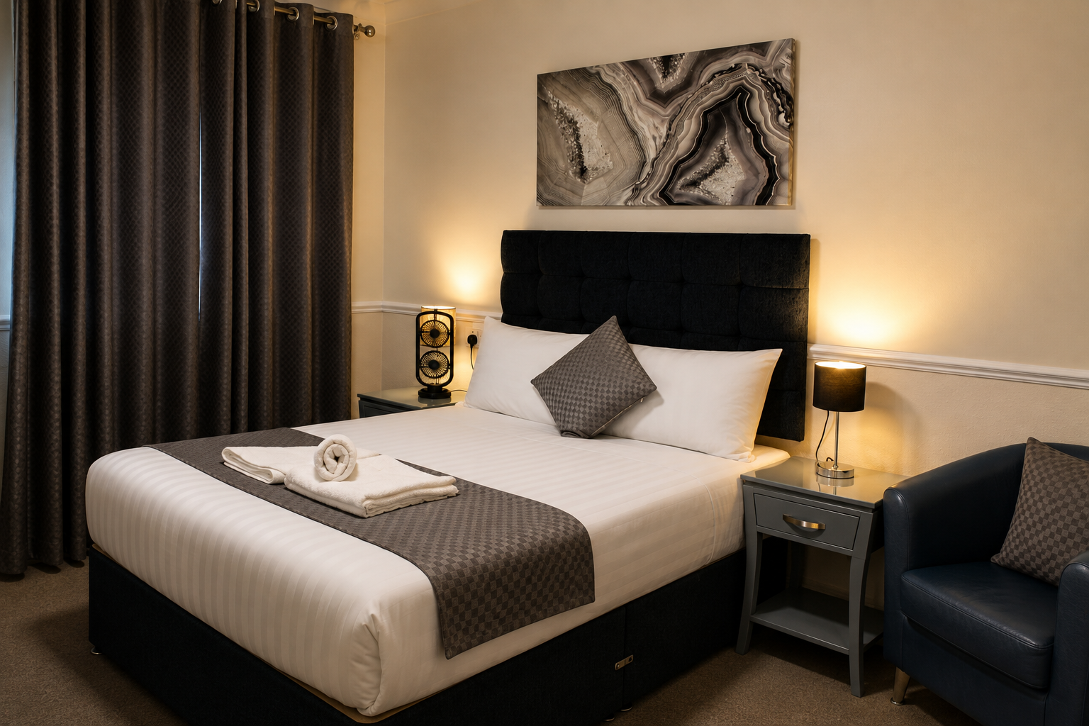 Double hotel room at Mars Hotel Seaview Blackpool