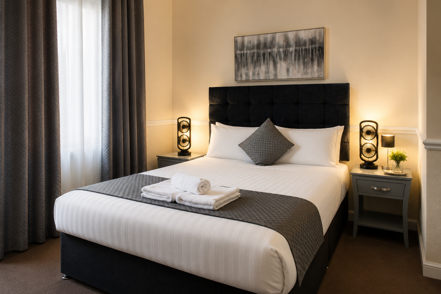 Double room at Mars Hotel Seaview on Blackpool seafront