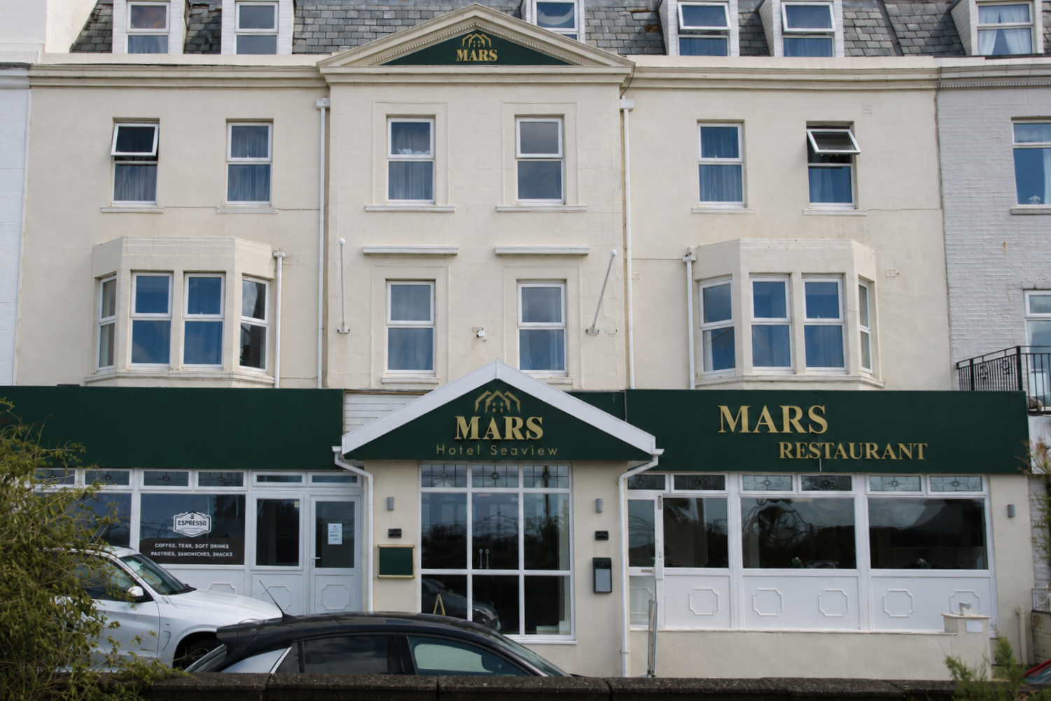 Mars Hotel Seaview and restaurant on New South Promenade