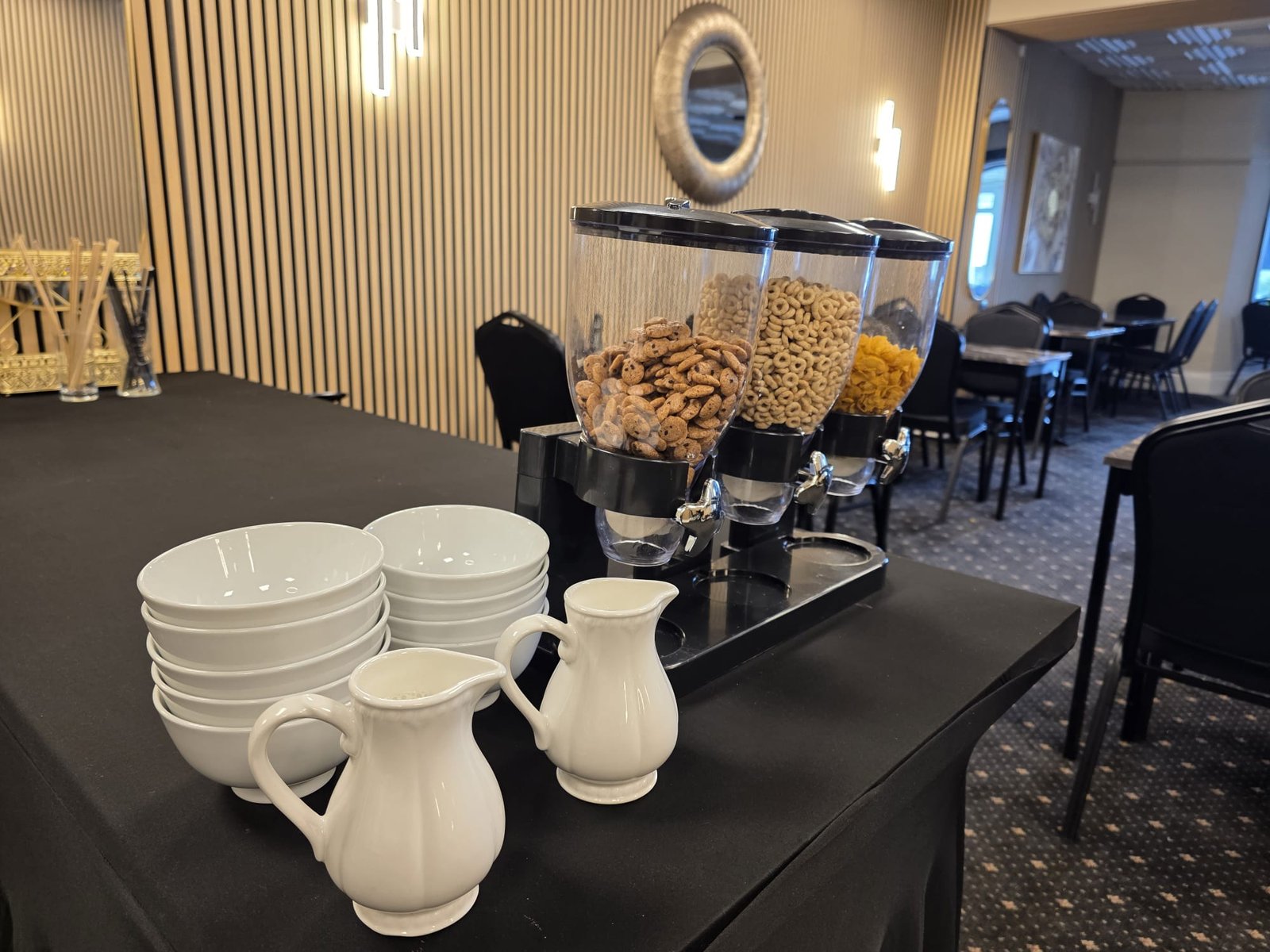 Breakfast cereals at Mars Hotel Seaview Blackpool