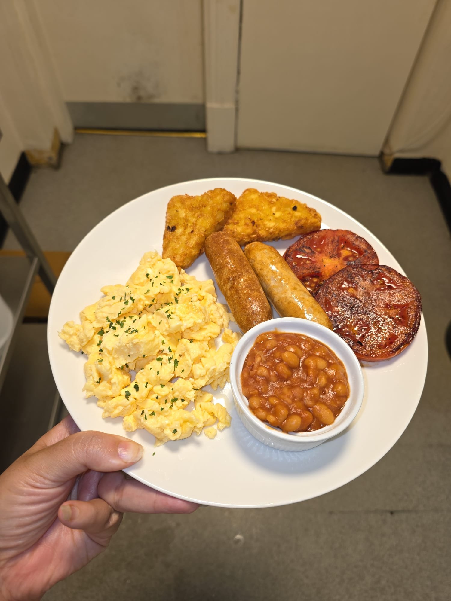 Cooked breakfast at Mars Hotel Seaview Blackpool hotel restaurant